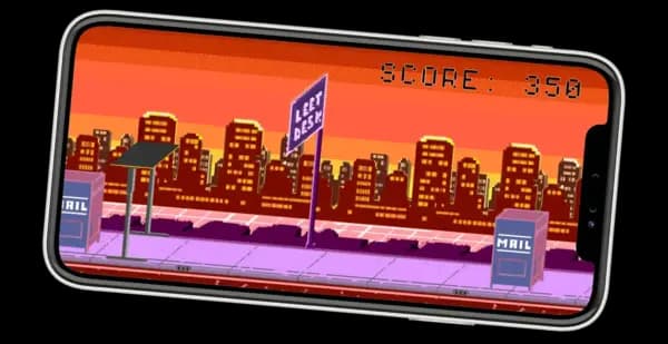 Screenshot of an interactive 2D browser game featuring an arcade style interface.